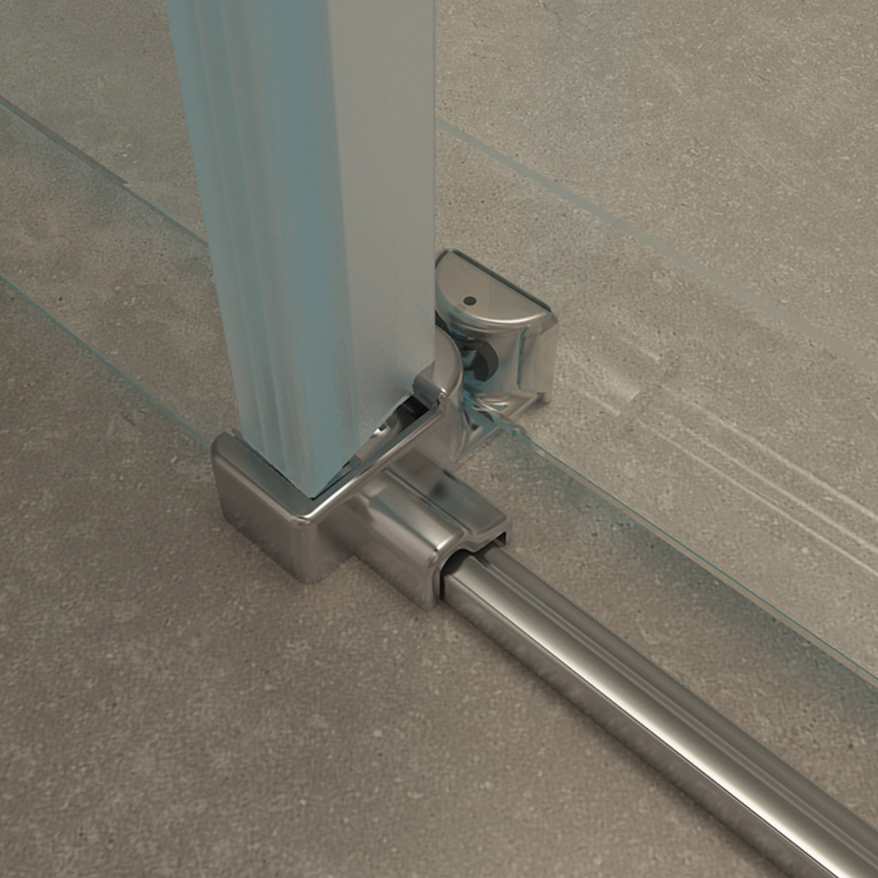 Wiesbaden Slide Nis Schuifdeur 8mm Nano Helder Glas / Chroom